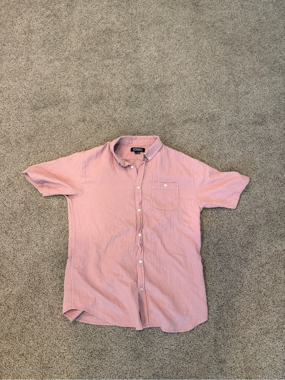 Vineyard Vines Men’s Light Pink Short-Sleeve Button-Down Shirt
